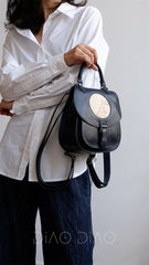 3in1 Mini Totoro Print Satchel Backpack Bag