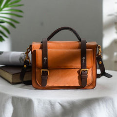 Small Leather Satchel Bag For Women