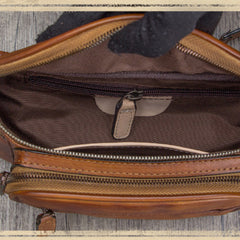Retro Leather Sling Cross Chest Bag Hip Belt Bags