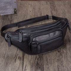 Retro Leather Sling Cross Chest Bag Hip Belt Bags