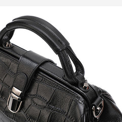 Women's Black Doctor Style Handbag