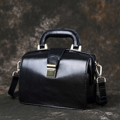 Women's Leather Doctor Purse Style Handbag Purse