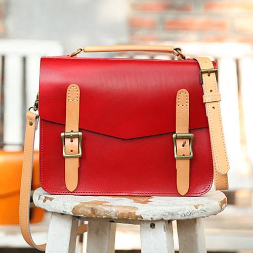 Green Structured Satchel Bag Purse iLeatherhandbag