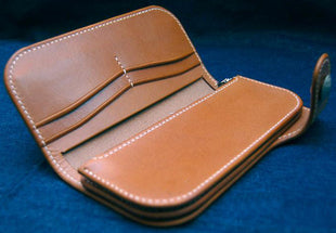 Leather Long Bifold Wallet Pattern PDF