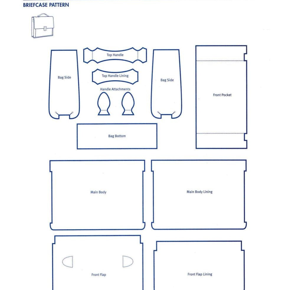 DIY a Briefcase Bag Free Pattern : A Step-by-Step Guide for Beginners