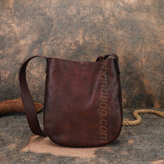 Women's brown Leather Hobo Shoulder Bag Genuine Leather Hobo Purses leather hobo crossbody purse