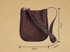 Women's brown Leather Hobo Shoulder Bag Genuine Leather Hobo Purses soft leather hobo bag