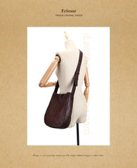 Women's brown Leather Hobo Shoulder Bag Genuine Leather Hobo Purses soft leather hobo bag