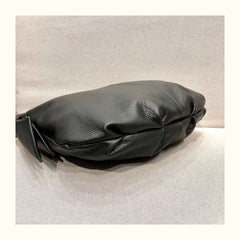 Black Leather Hobo Bag 