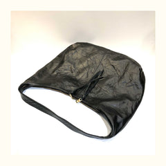 Black Slouchy Leather Bag