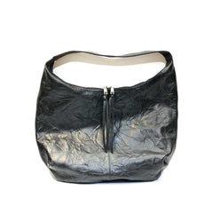 black hobo leather purse Slouchy Leather Bag