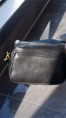 Black Leather Western Rivet Bag Crossbody Bag Purse For Ladies