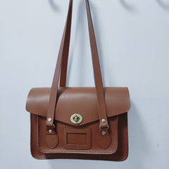 Brown Leather Satchel Bag Shoulder Satchel Shoulder Satchel Bag Womens 