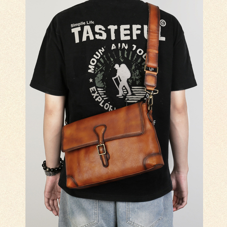 Mens Leather Satchel Bag Man Purse Satchel Brown Leather Satchel iLeatherhandbag