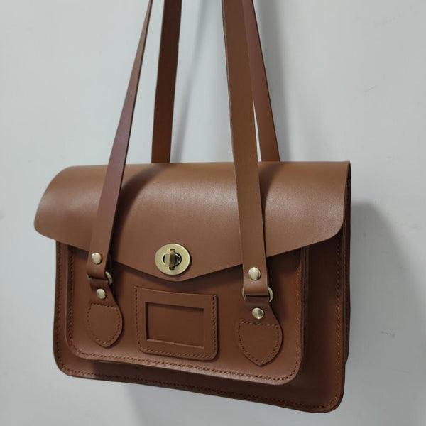 Brown Leather Satchel Bag Shoulder Satchel Shoulder Satchel Bag Womens 