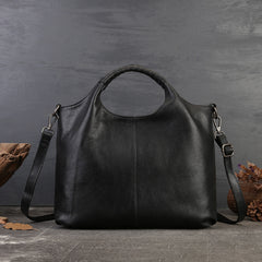 Women's Dark Brown Leather Handbag Dark Brown Leather Tote 