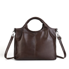 Women's Dark Brown Leather Handbag Dark Brown Leather Tote 