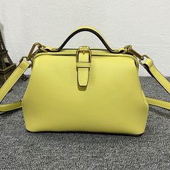 yellow Leather Doctor Bag Purse Doctor Handbags Purses For Women