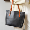 Full Grain Leather Tote Bag Zip Top Leather Tote Bag Womens 