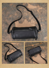 Genuine Leather Barrel Bag Purse Leather Barrel Crossbody Bag Womens 