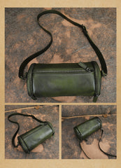 Genuine Leather Barrel Bag Purse Leather Barrel Crossbody Bag Womens 