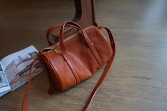 Women's Boston Bag Genuine Leather Boston Bag Small Leather Bags Boston 