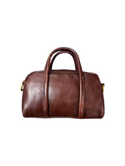brown Leather Boston Bag Handbag Leather Crossbody Boston Bag For Women