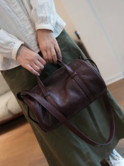 Women's Boston Bag Genuine Leather Boston Bag Small Leather Bags Boston 