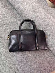 Women's Boston Bag Genuine Leather Boston Bag Small Leather Bags Boston - iLeatherhandbag