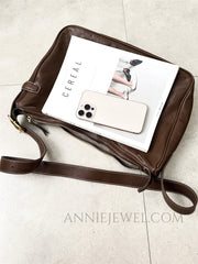 Brown Leather Hobo Bag Genuine Leather Hobo Bags Brown Hobo Leather Bag Womens - iLeatherhandbag