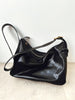 Women's Black Leather Hobo Shoulder Bag Genuine Leather Hobo Purses - iLeatherhandbag