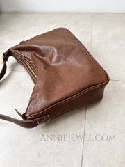 Women's brown Leather Hobo Shoulder Bag Genuine Leather Hobo Purses - iLeatherhandbag
