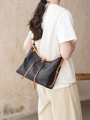 Genuine leather hobo purse crossbody