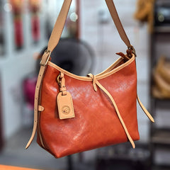 genuine leather tan hobo shoulder purse