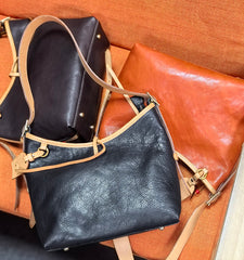 genuine leather hobo handbags for women