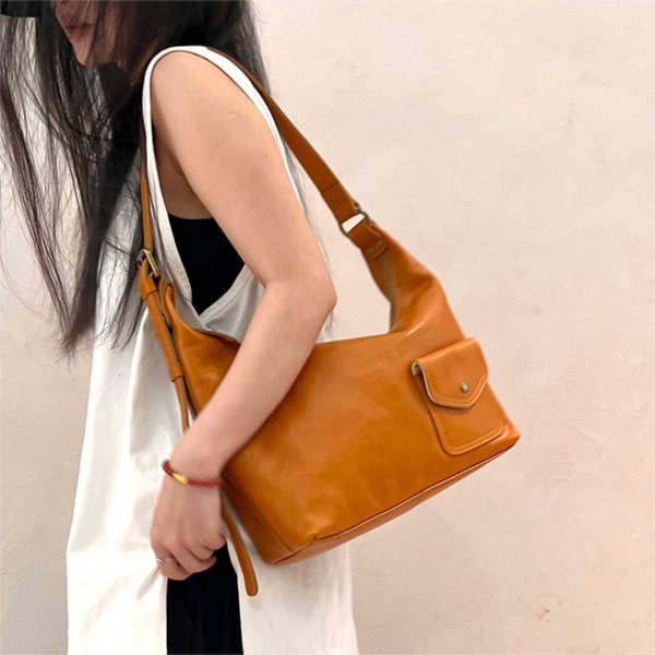 Genuine Leather Hobo Bags Womens