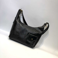 hobo bag black leather