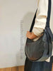 Genuine Leather Hobo Bag For Women Black Leather Hobo Bags Shoulder Bags - iLeatherhandbag