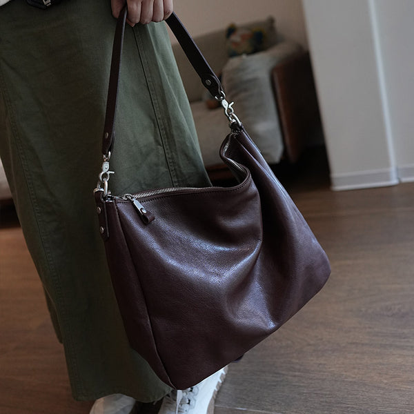 Women's Leather Hobo Bags Genuine Leather Hobo Bags Purses Ladies Leather Hobo Bag 
