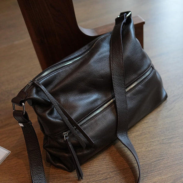 Brown Leather Hobo Bag Genuine Leather Hobo Bags Brown Hobo Leather Bag Womens 