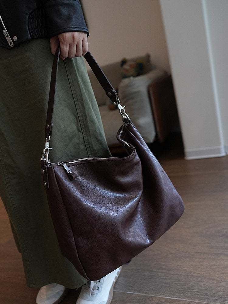 Women's Leather Hobo Bags Genuine Leather Hobo Bags Purses Ladies Leather Hobo Bag 