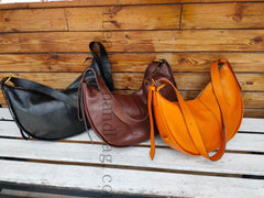 Brown Leather Hobo Bag Genuine Leather Hobo Bags Brown Hobo Leather Bag Womens 