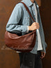 Genuine Leather Hobo Crossbody Purse Slouchy Leather Hobo Bag Womens Mens 