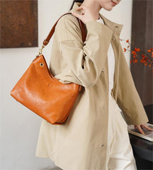 leather hobo shoulder bag