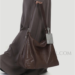 Genuine Leather Hobo Tote Bag Large Leather Hobo Bag Brown Leather Hobo Bag Womens