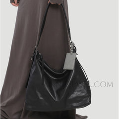 Genuine Leather Hobo Tote Bag Large Leather Hobo Bag black Leather Hobo Bag Womens