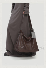 Genuine Leather Hobo Tote Bag Large Leather Hobo Bag Brown Leather Hobo Bag Womens