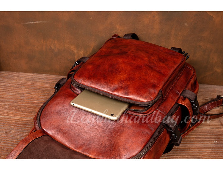 18 laptop backpack for men 18" Genuine Leather Mens Backpack Mens Genuine Leather Backpack Mens L – iLeatherhandbag