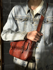 Small Leather Bags For Men Genuine Leather Mens Crossbody Bag Mens Leather Bag Small 