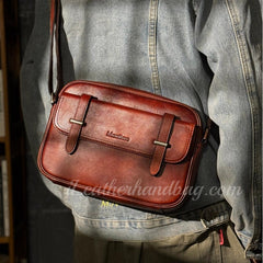 Small Leather Bags For Men Genuine Leather Mens Crossbody Bag Mens Leather Bag Small 